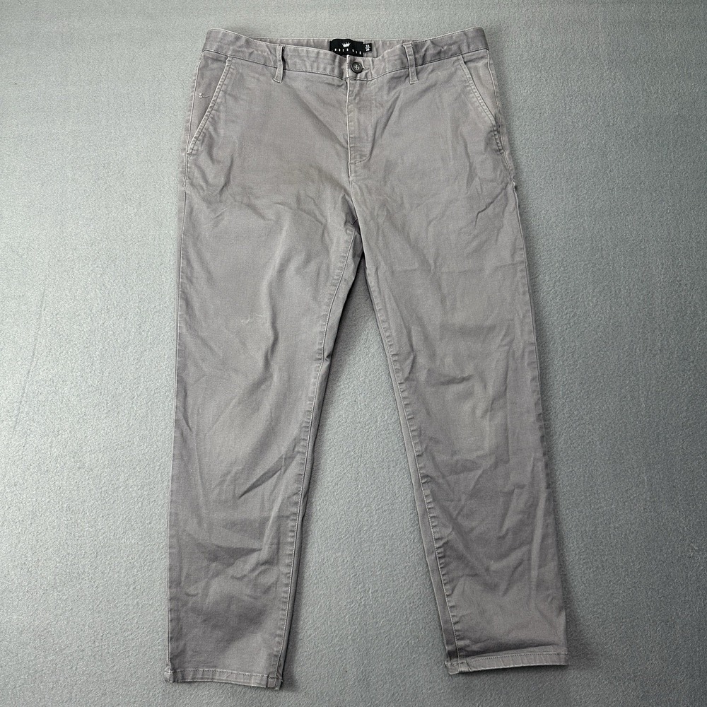 Under 510 U-510 Premium Cotton Chino Pants Mens 33x26(25.5) Gray Classic Fit
